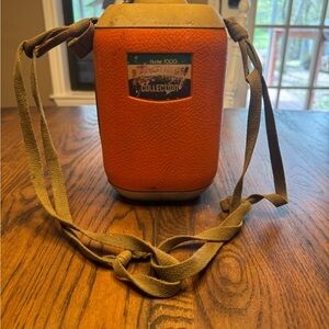 Lion Star Hunter 1000 1L Orange Plastic Camping Canteen with Lanyard